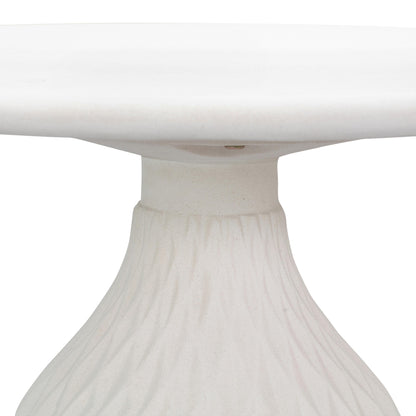 Tulum 27.5" Ivory Concrete Indoor / Outdoor Round Coffee Table