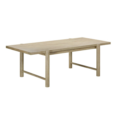 Gata 87" Light Teak Outdoor Rectangular Dining Table - Default Variant