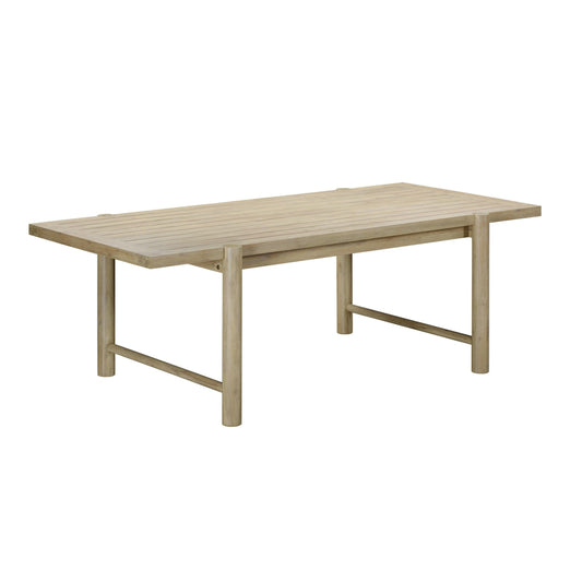 Gata 87" Light Teak Outdoor Rectangular Dining Table - Default Variant