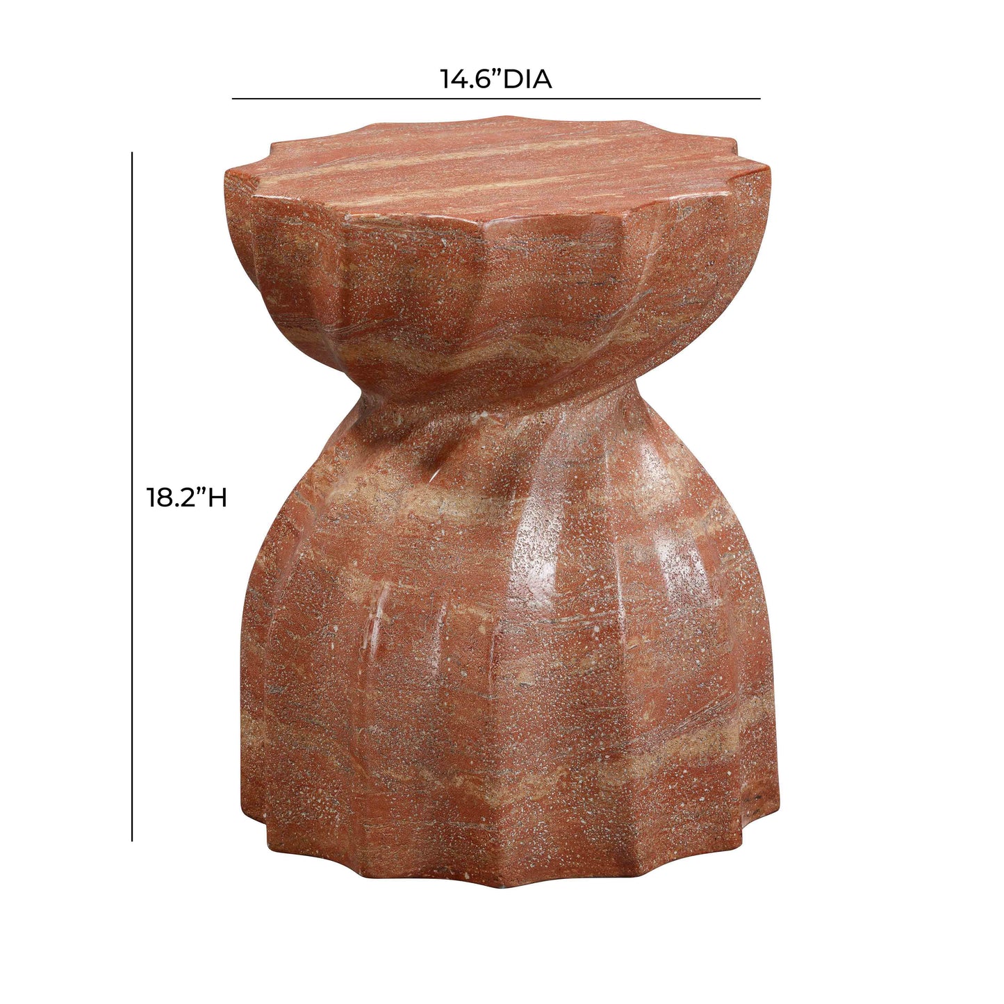 Turin Indoor/Outdoor Concrete Stool