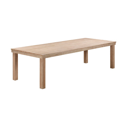 Cassie Natural Outdoor Rectangular Dining Table (75"-108") - 108"