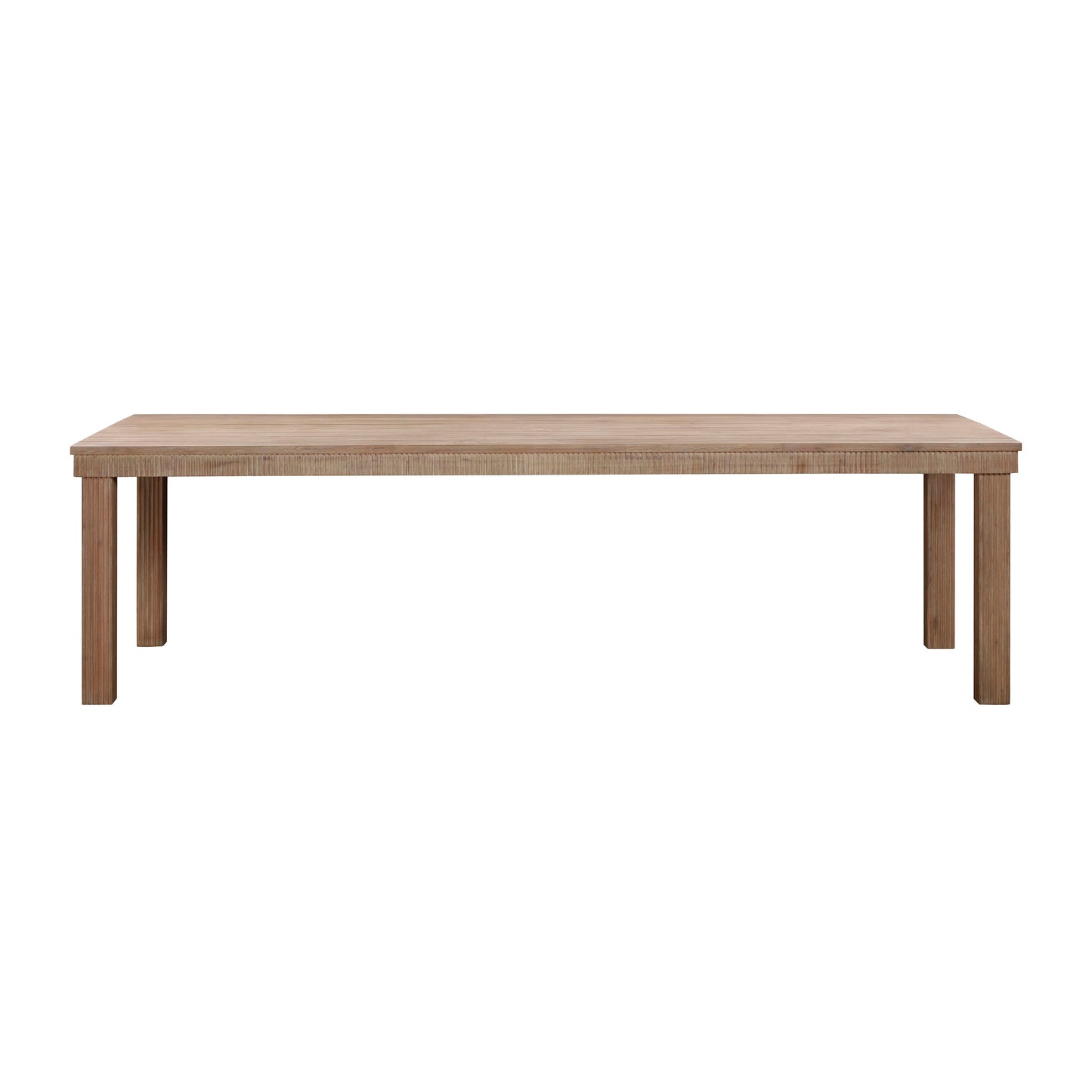 Cassie Natural Outdoor Rectangular Dining Table (75"-108")