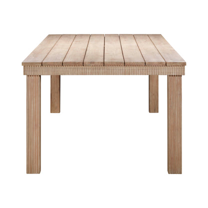 Cassie Natural Outdoor Rectangular Dining Table (75"-108")