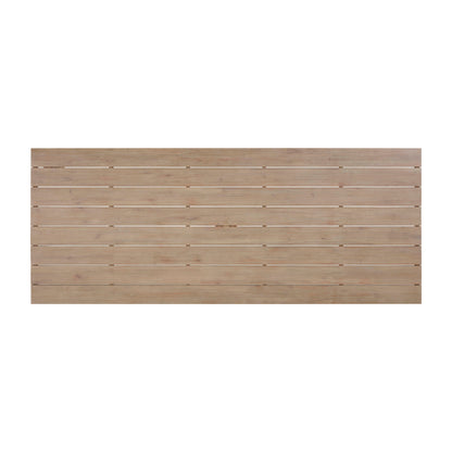 Cassie Natural Outdoor Rectangular Dining Table (75"-108")