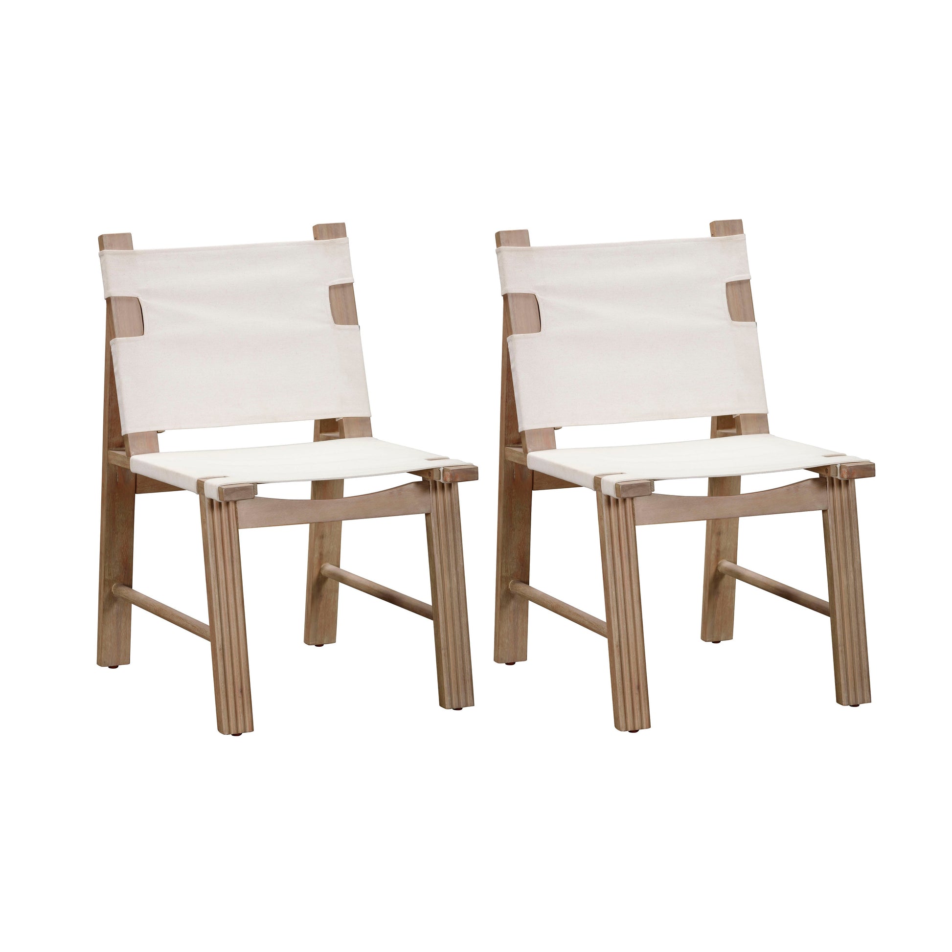 Cassie Cream Outdoor Dining Chair - Set of 2 - Default Variant