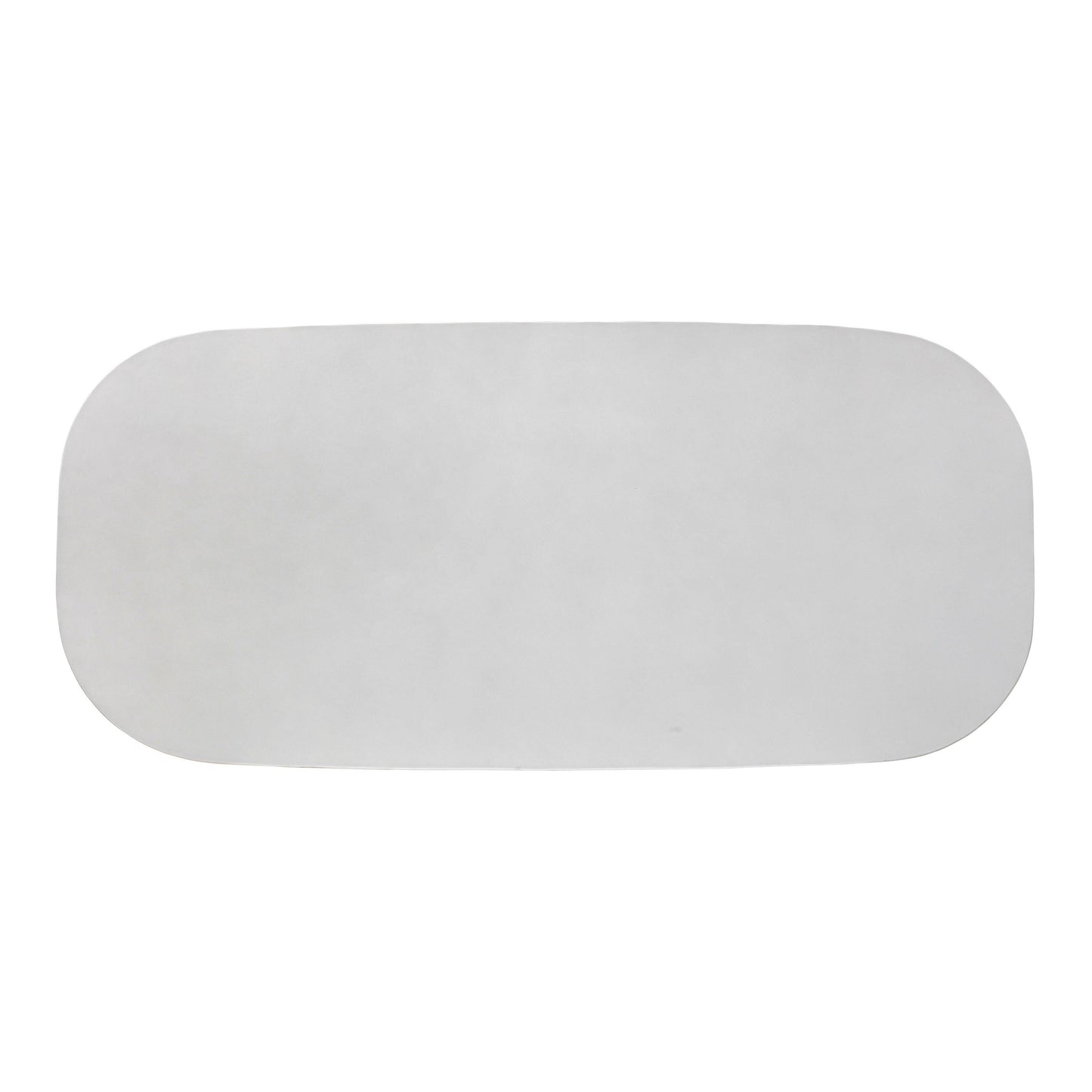 Margot 83" Light Grey Faux Plaster Indoor/Outdoor Concrete Oval Dining Table