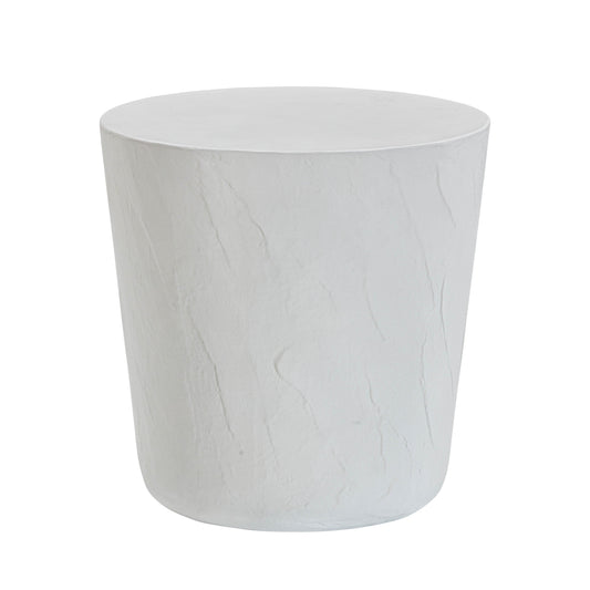 Margot Light Grey Faux Plaster Indoor/Outdoor Concrete Stool - Default Variant