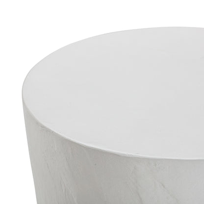 Margot Light Grey Faux Plaster Indoor/Outdoor Concrete Stool