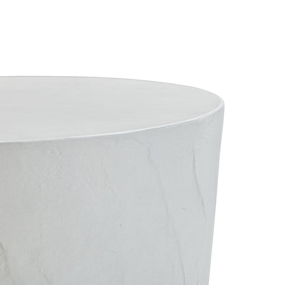 Margot Light Grey Faux Plaster Indoor/Outdoor Concrete Stool