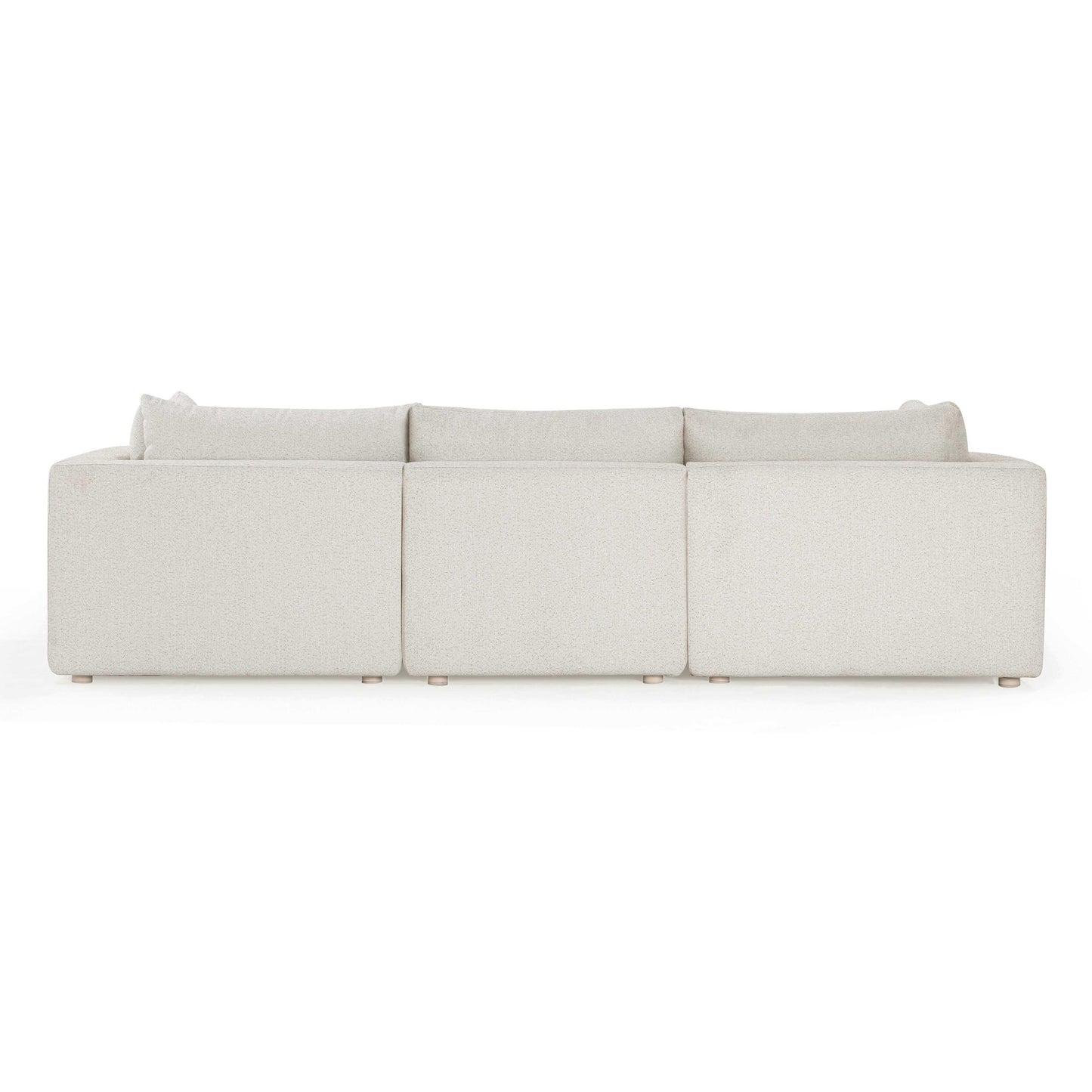 Hangover 4-Piece Cream Performance Fabric Outdoor Modular Sectional