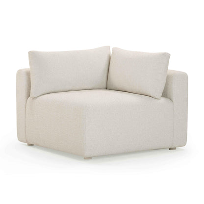 Hangover Cream Performance Fabric Outdoor Modular Corner Chair - Default Variant