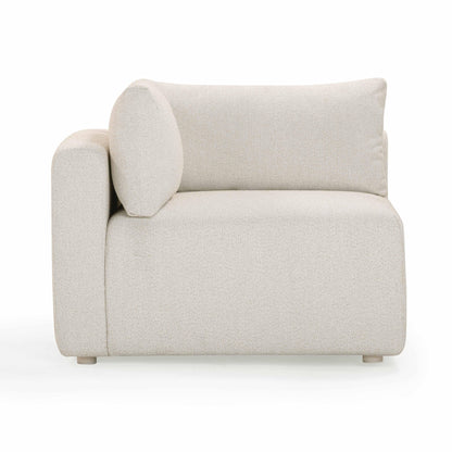 Hangover Cream Performance Fabric Outdoor Modular Corner Chair