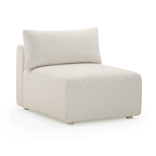 Hangover Cream Performance Fabric Outdoor Modular Armless Chair - Default Variant