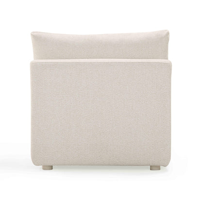 Hangover Cream Performance Fabric Outdoor Modular Armless Chair