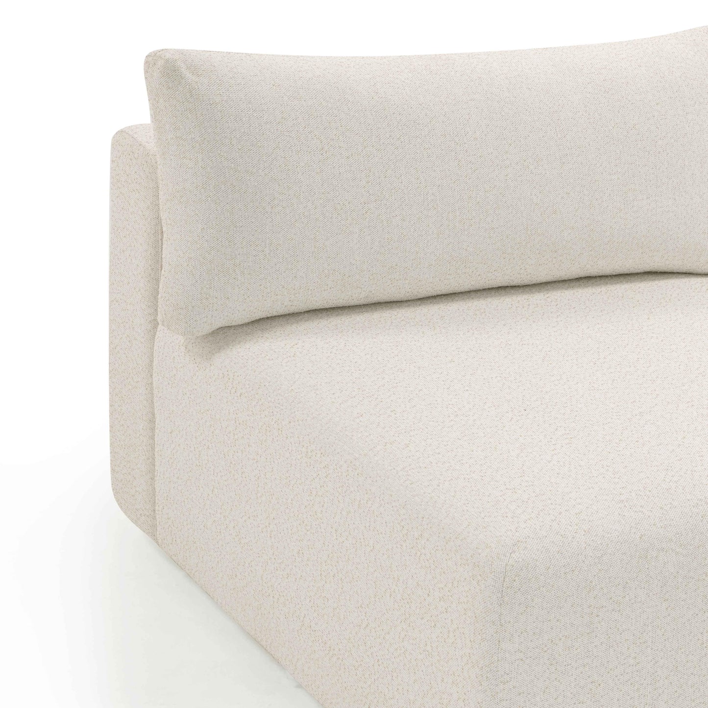 Hangover Cream Performance Fabric Outdoor Modular Armless Chair