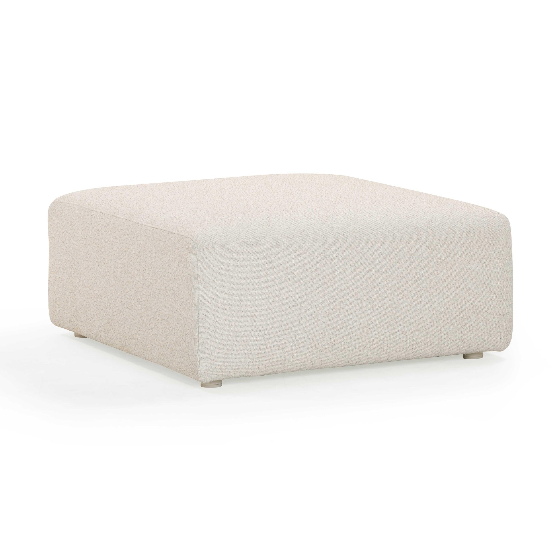Hangover Cream Performance Fabric Outdoor Ottoman - Default Variant
