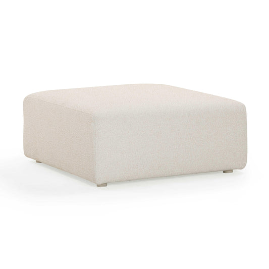 Hangover Cream Performance Fabric Outdoor Ottoman