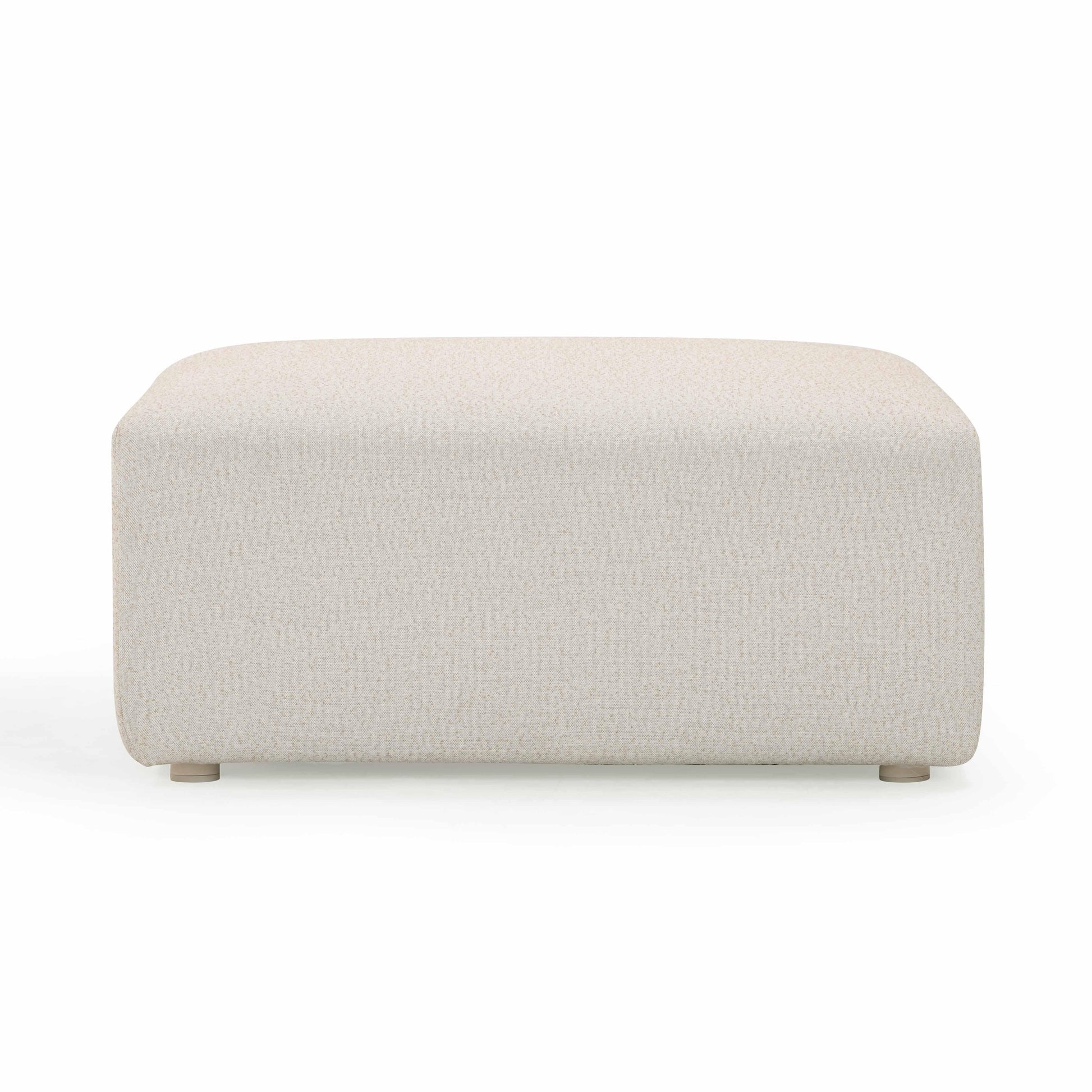 Hangover Cream Performance Fabric Outdoor Ottoman