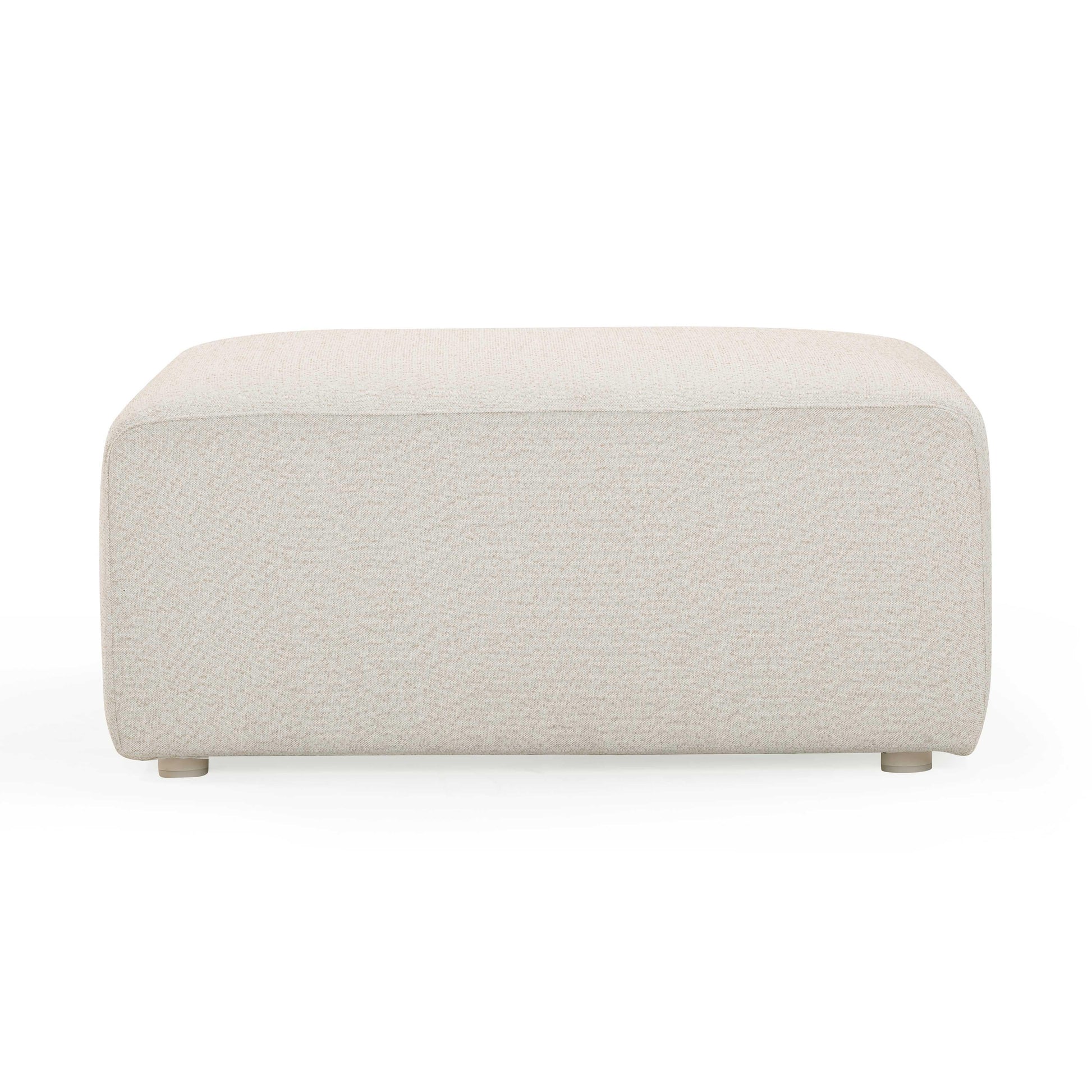 Hangover Cream Performance Fabric Outdoor Ottoman