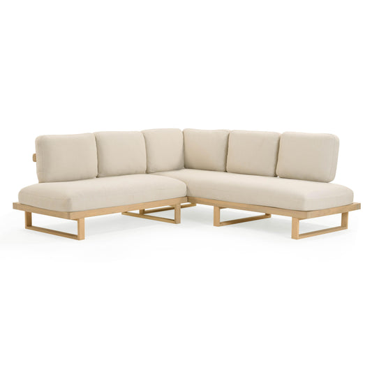Evan 2-Piece Cream Performance Fabric Outdoor L-Shaped Sectional - Default Variant
