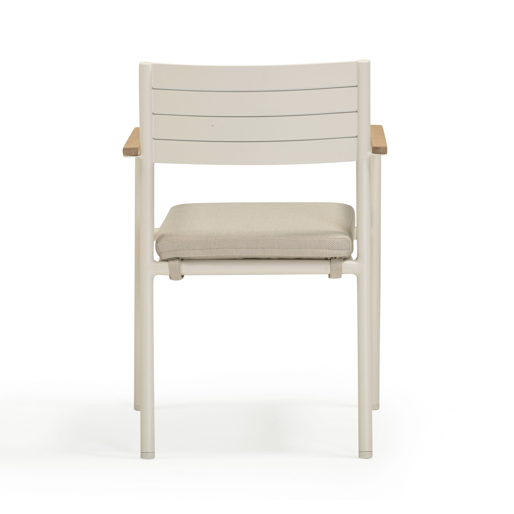 Sardinia Cream Performance Fabric Outdoor Dining Chair - Set of 2