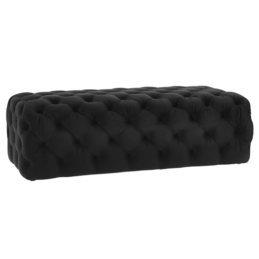Kaylee 49" Performance Velvet Tufted Jumbo Ottoman