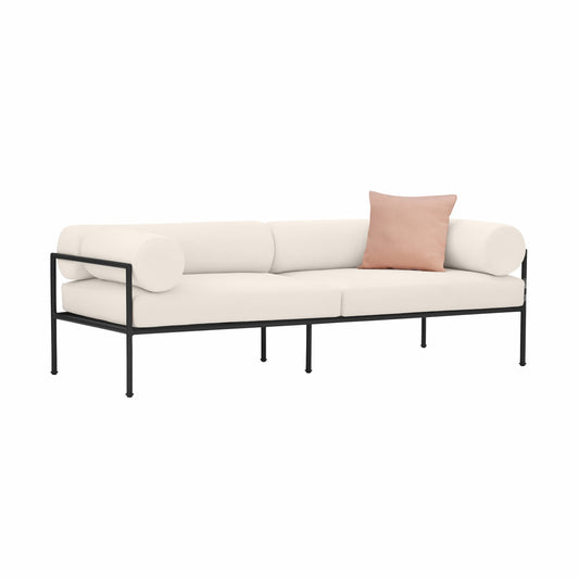 Vera 84" Cream Performance Fabric Outdoor Sofa - Default Variant