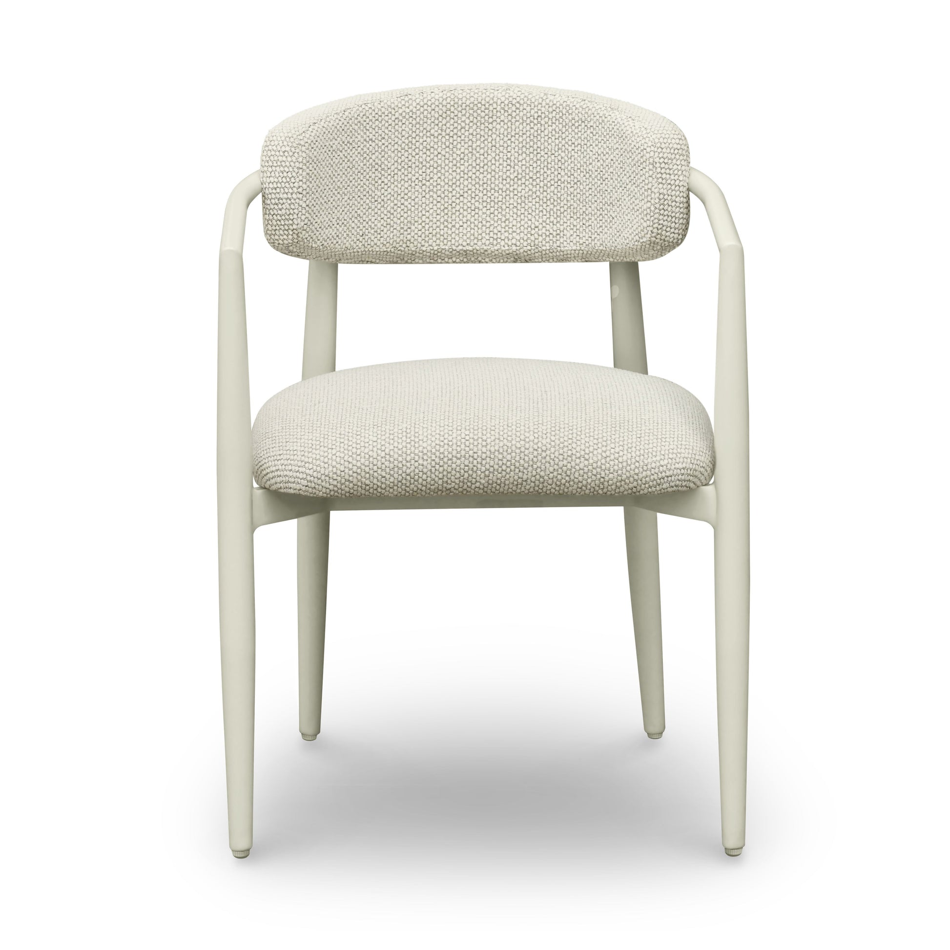 Annika Textured Contract-Grade Fabric Outdoor Dining Arm Chair
