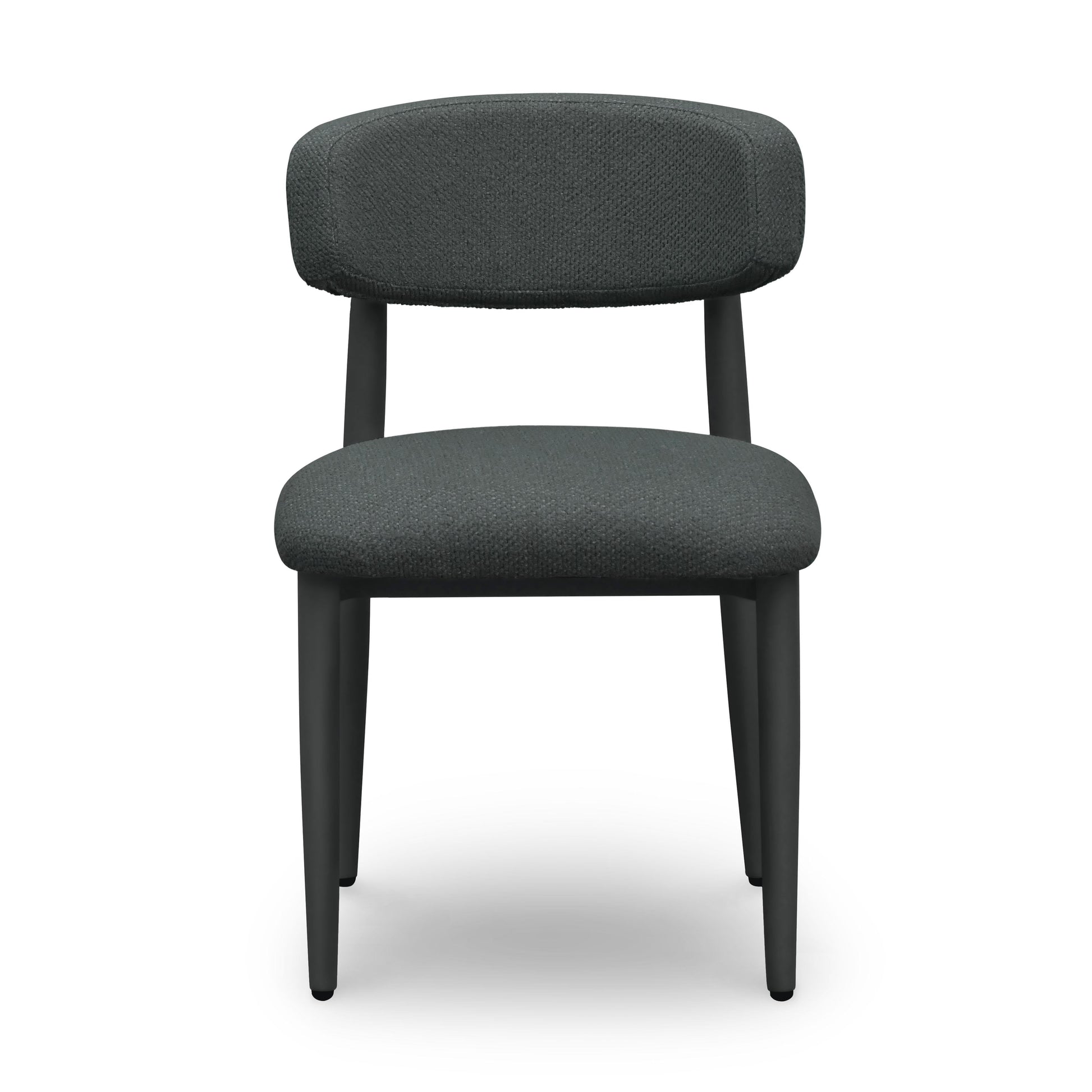 Annika Textured Contract-Grade Fabric Outdoor Dining Side Chair
