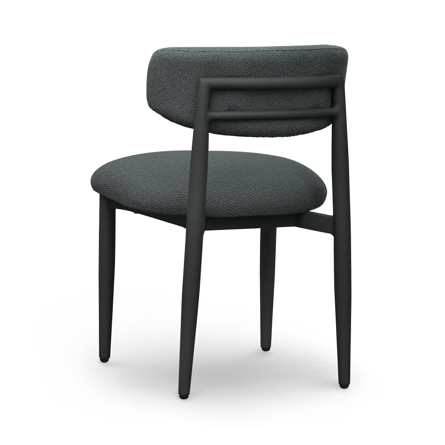 Annika Textured Contract-Grade Fabric Outdoor Dining Side Chair