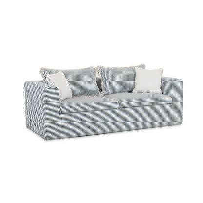 Salty 84.5" Striped Contract-Grade Indoor/Outdoor Sofa