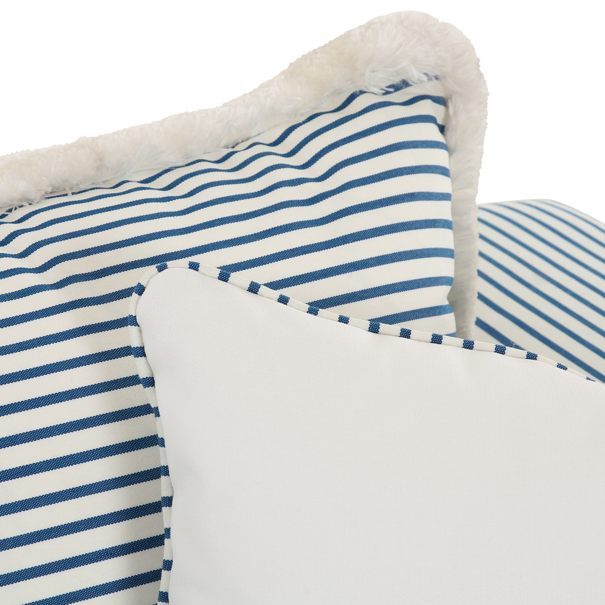 Salty 84.5" Striped Contract-Grade Indoor/Outdoor Sofa