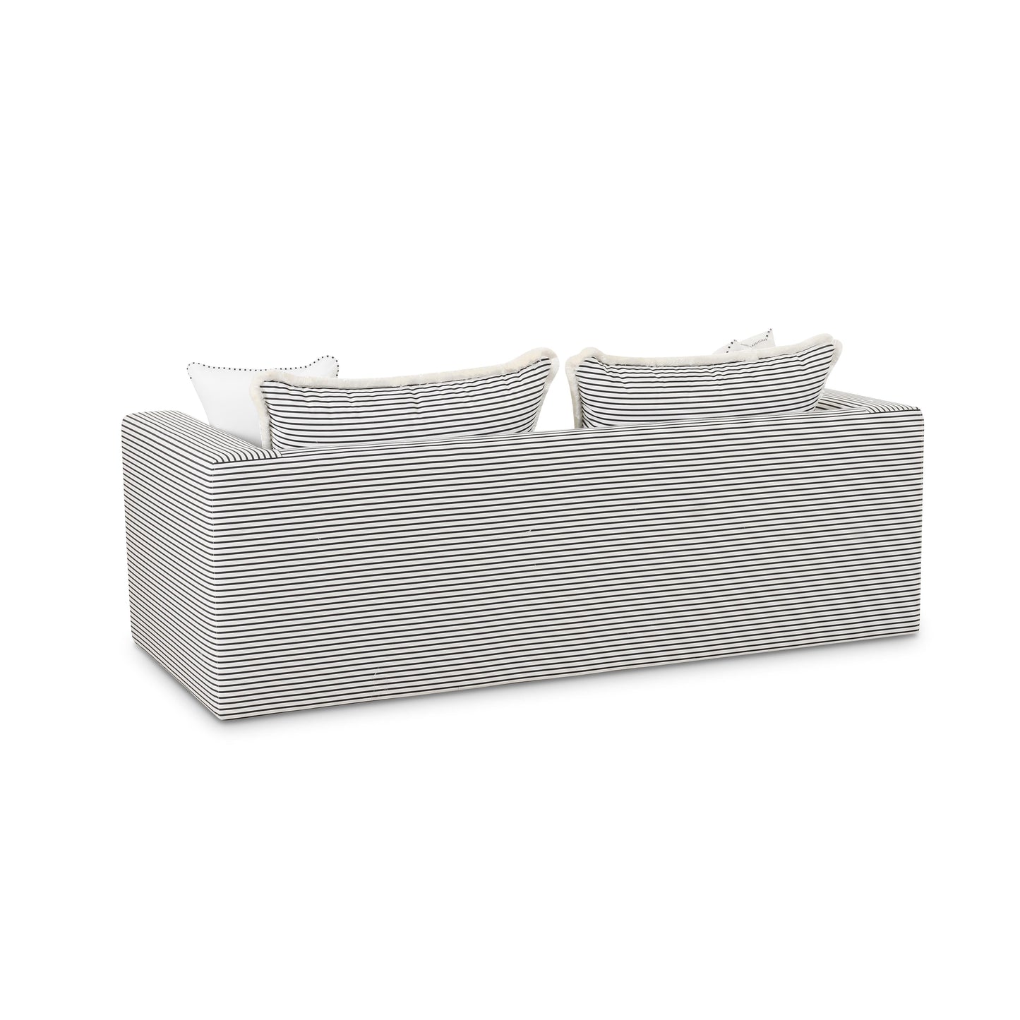 Salty 84.5" Striped Contract-Grade Indoor/Outdoor Sofa