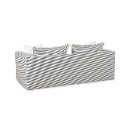 Salty 84.5" Striped Contract-Grade Indoor/Outdoor Sofa
