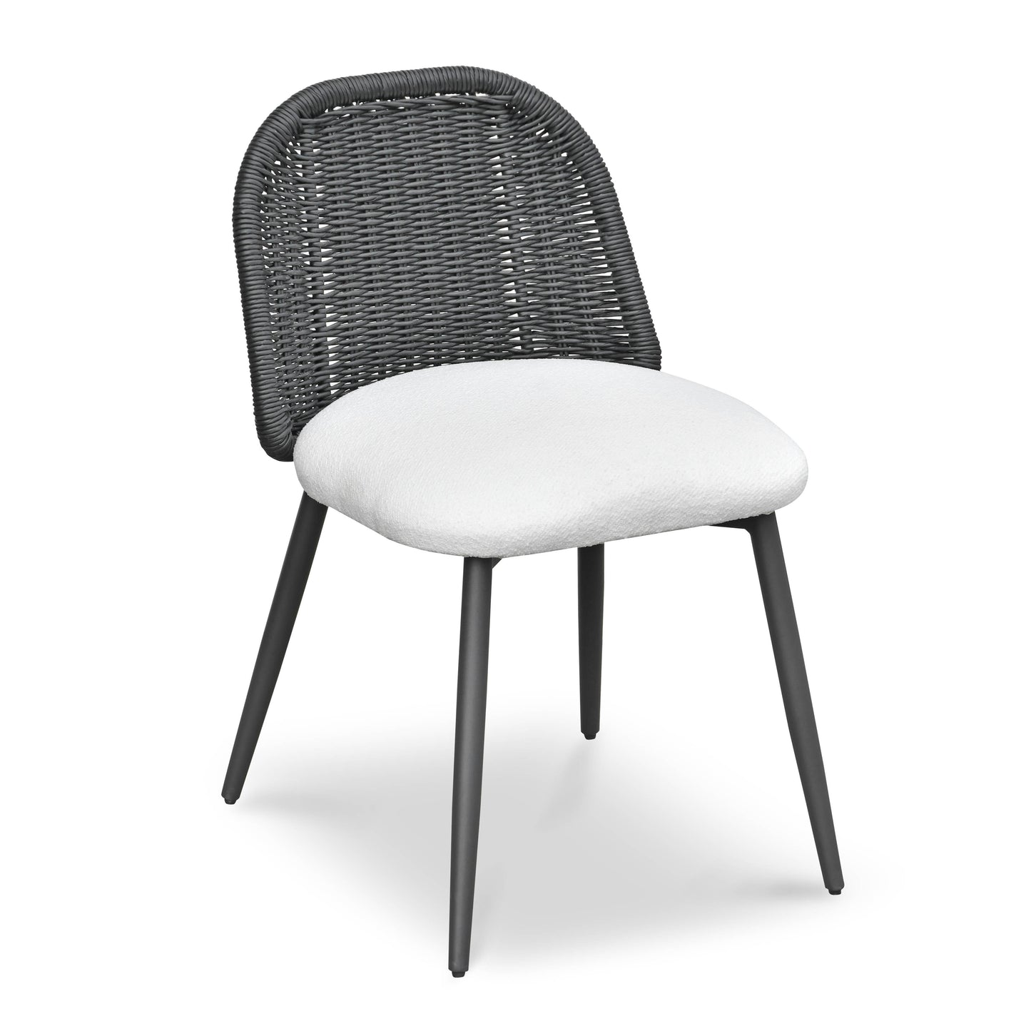Alexa Rattan Performance Fabric Dining Chair