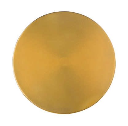 Bubble Glass and Brass Side Table