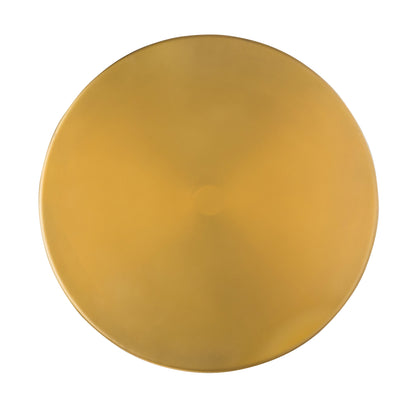 Blaze Glass and Brass Side Table