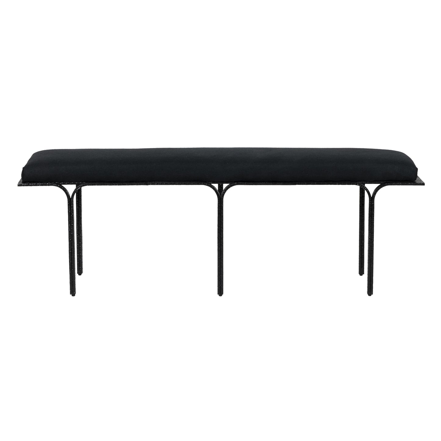 Bryn 59" Black Linen Bench - Default Variant