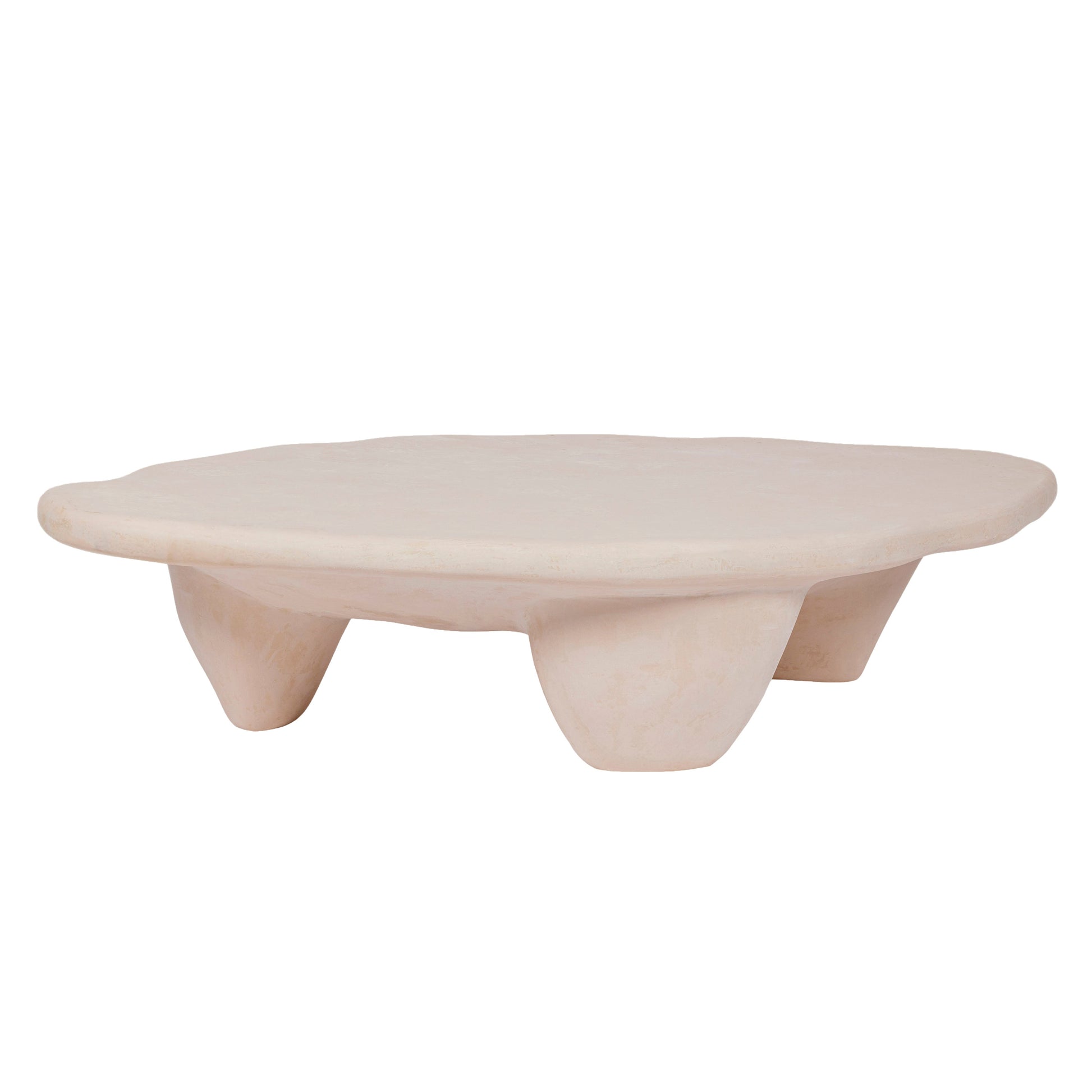 Athen 57" Nude Faux Stone Coffee Table - Default Variant
