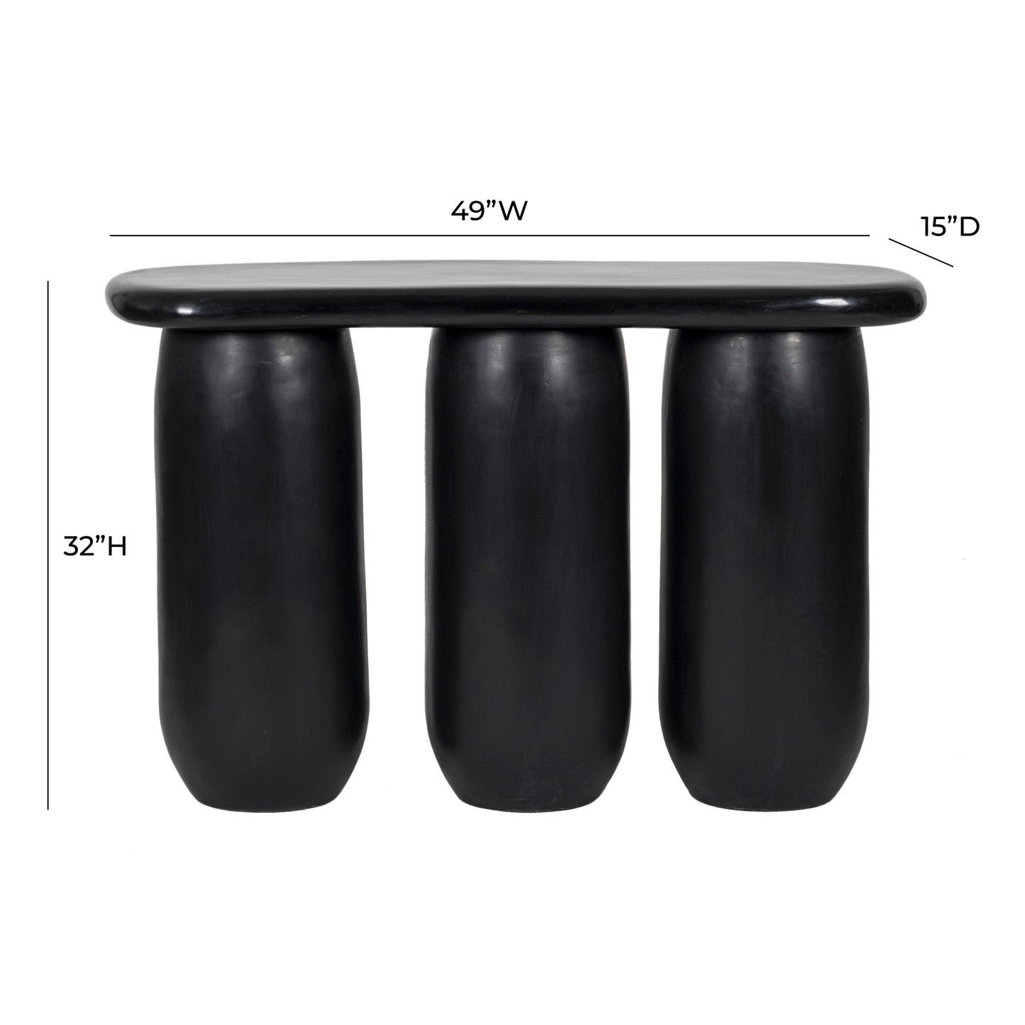 Rahul 49" Textured Console Table