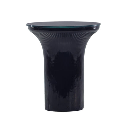 Cassandra Glass Flared Side Table