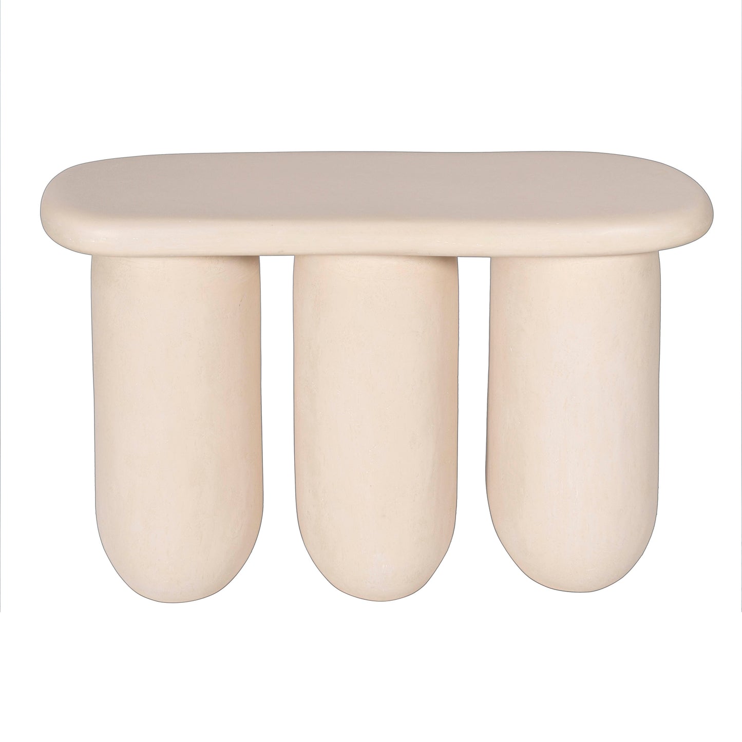 Rahul 49" Textured Console Table - Cream