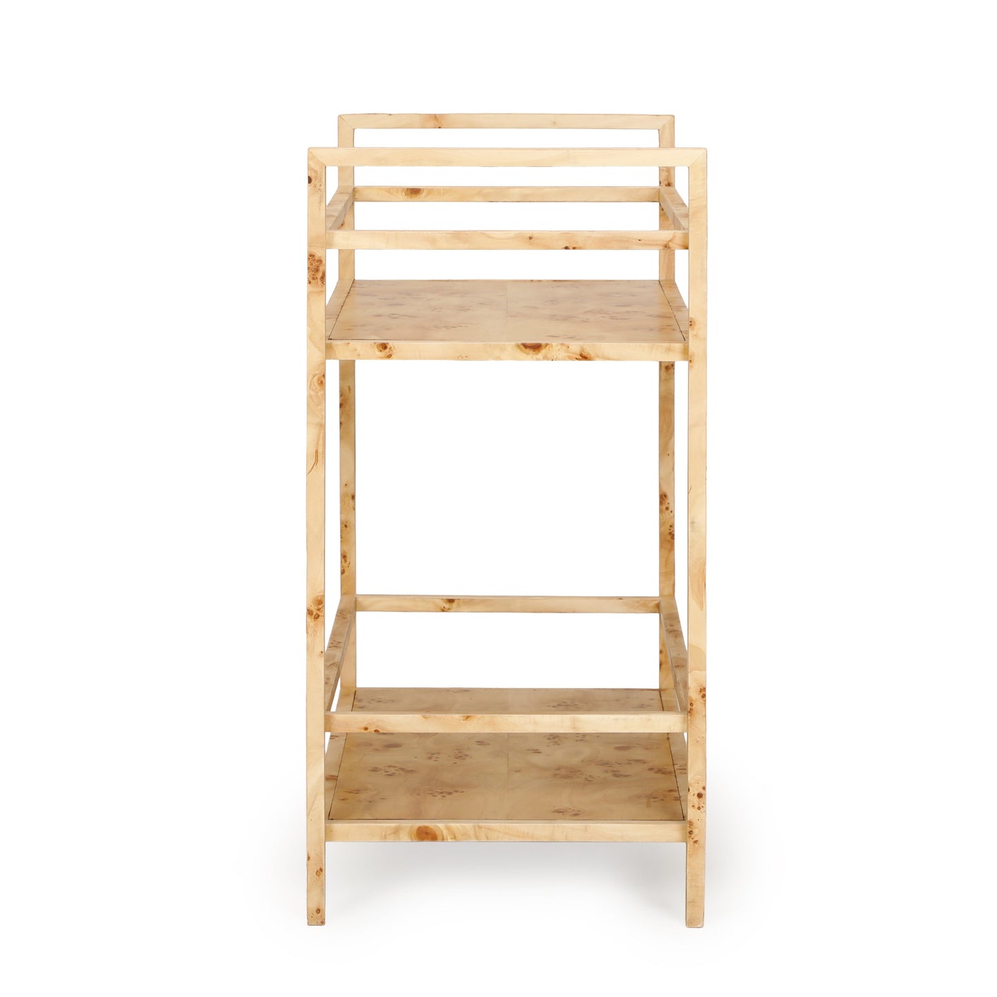 Destin Natural Burl Contract-Grade Bar Cart