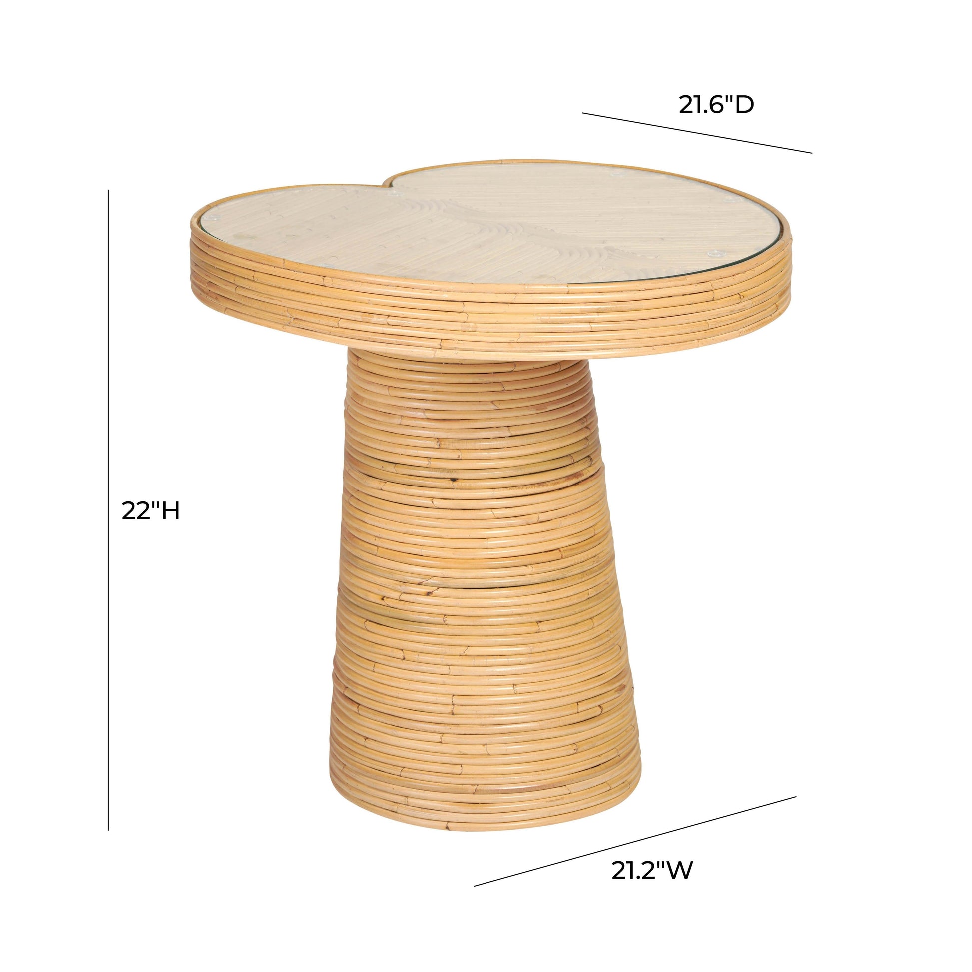 Felicia Lilypad Side Table (18"-22")