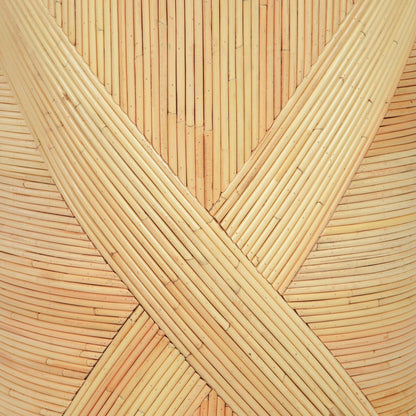 Matea Natural Rattan Cross Side Table