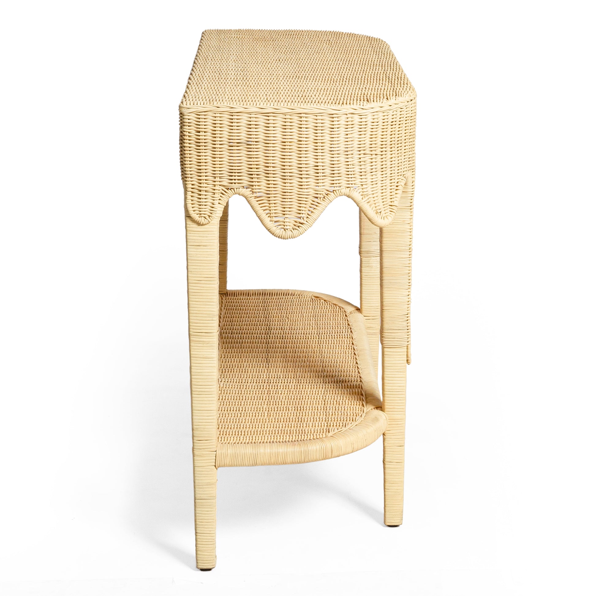 Sally 41" Natural Rattan Console Table