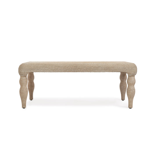 Vicky 49" Natural Woven Seagrass Rectangular Coffee Table - Default Variant