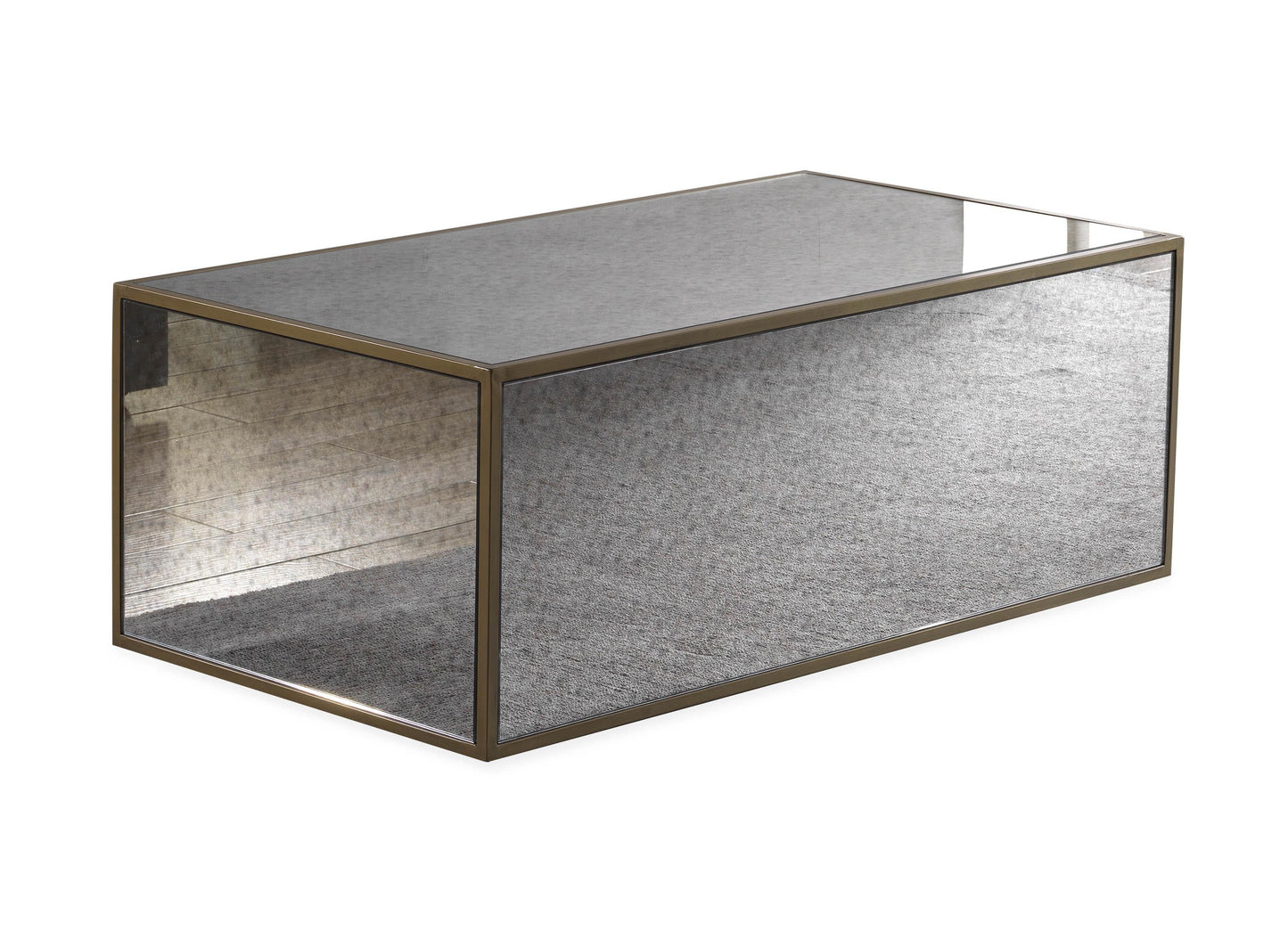 Lana Mirrored Coffee Table by Inspire Me! Home Decor (43"-48") - Medium