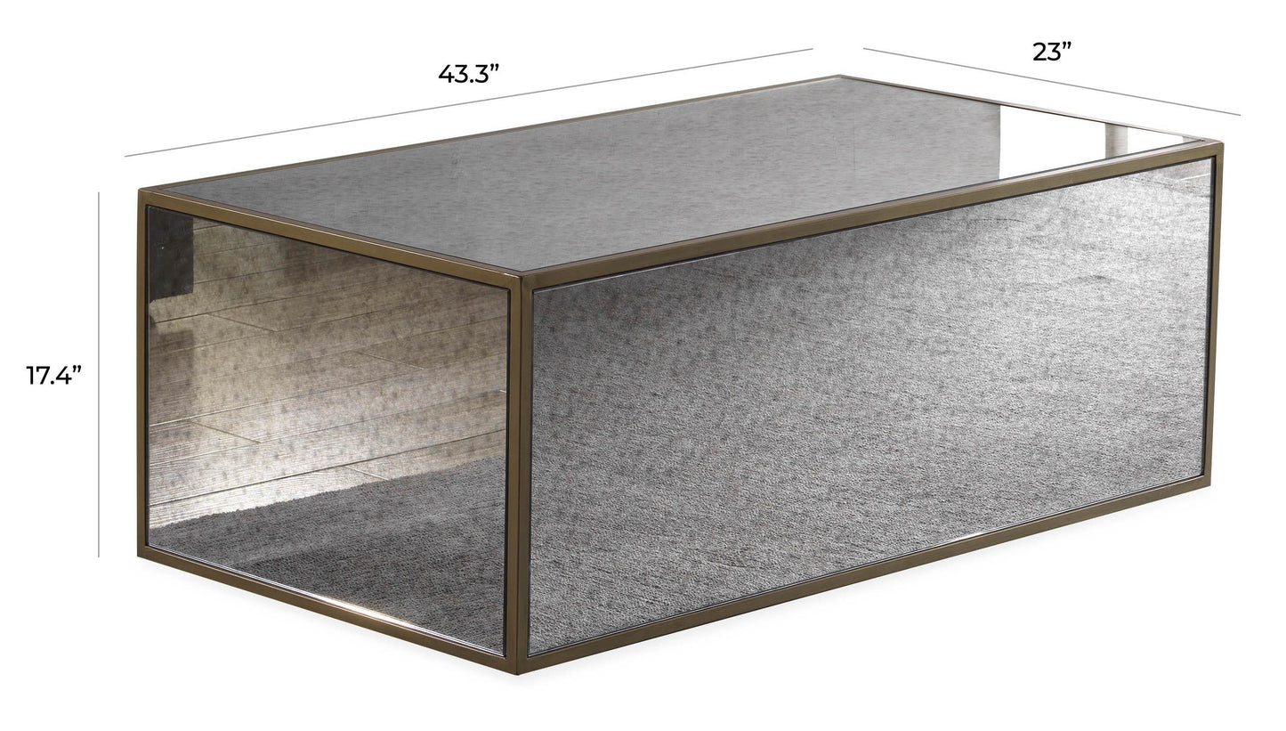 Lana Mirrored Coffee Table by Inspire Me! Home Decor (43"-48")