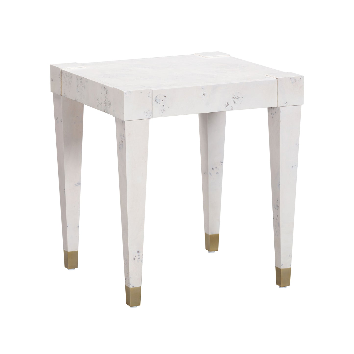 Brandyss Burl End Table - White